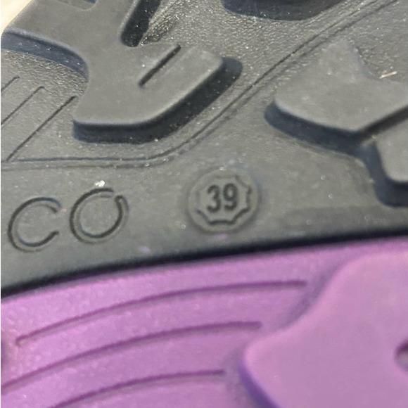 ECCO Purple and Black Yak Leather Sport Hiking Sandle, Size 39 - Picture 7 of 7